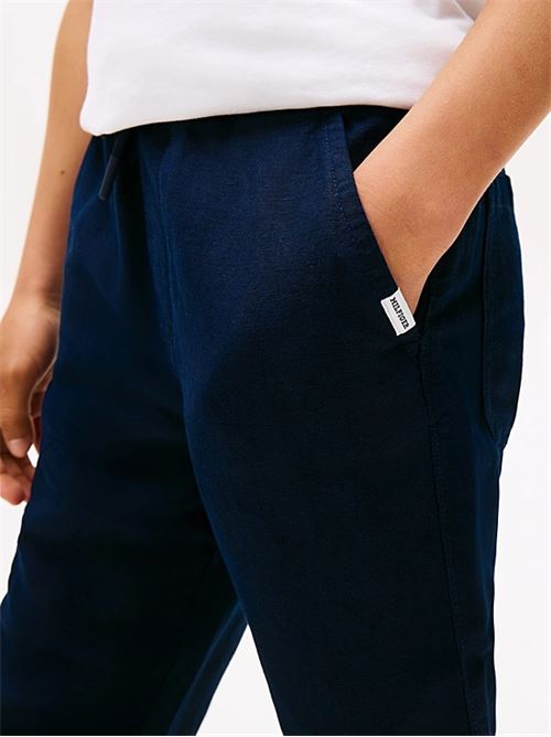 relaxed linen viscose pant TOMMY HILFIGER | KB0KB09640TC1G